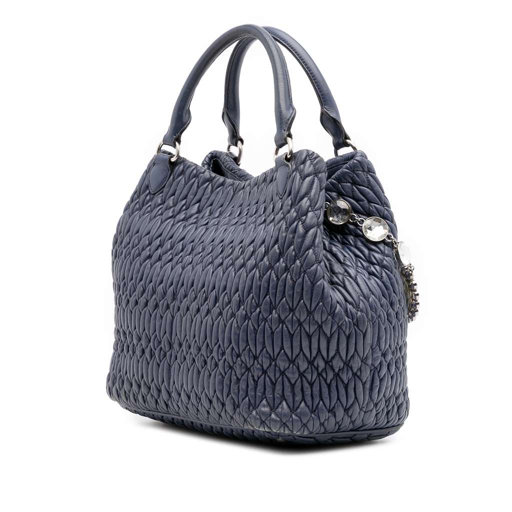 Miu Miu Matelasse Nappa Crystal Satchel - 2