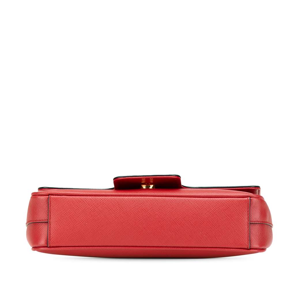Prada Saffiano Pattina Chain Crossbody - Image 6