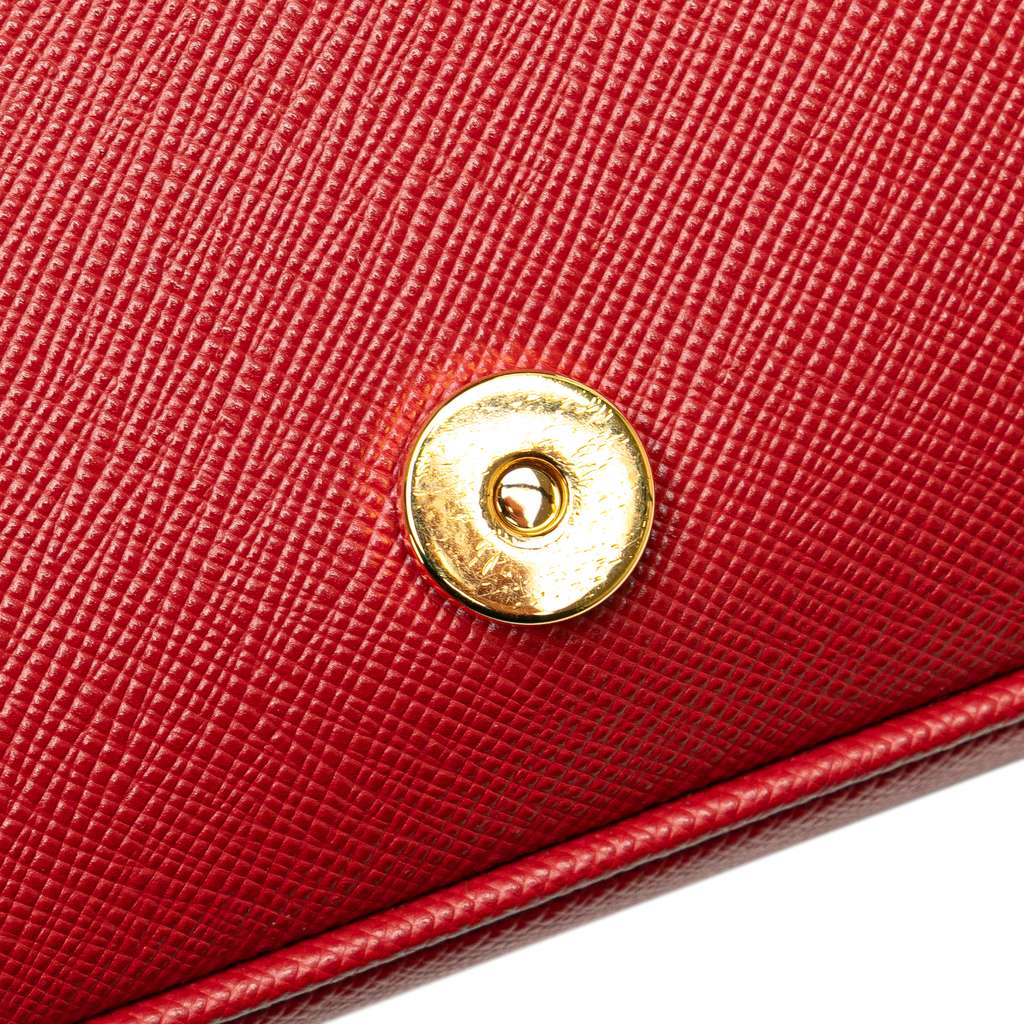 Prada Saffiano Pattina Chain Crossbody - Image 12