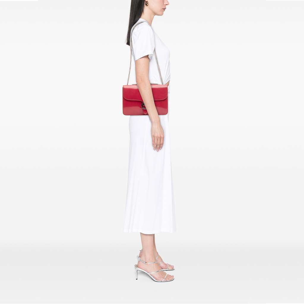 Gucci Medium Patent Dollar Interlocking G Crossbody - Image 13