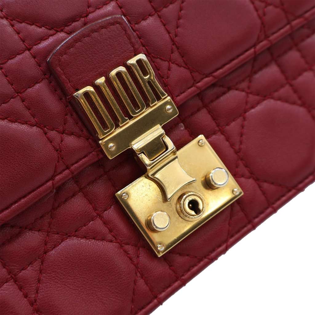 Dior Lambskin Cannage DiorAddict Wristlet Clutch - Image 13