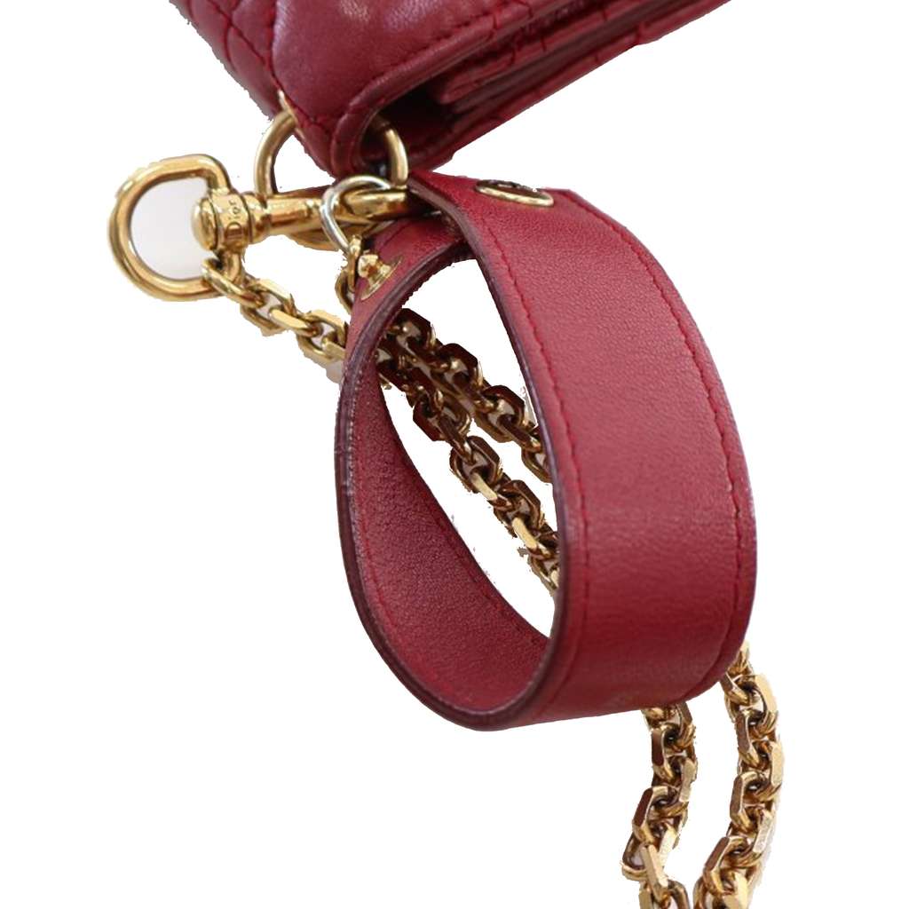 Dior Lambskin Cannage DiorAddict Wristlet Clutch - Image 16