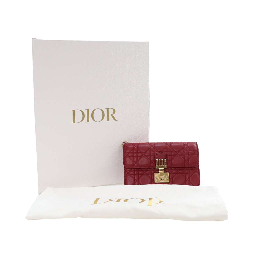 Dior Lambskin Cannage DiorAddict Wristlet Clutch - Image 17