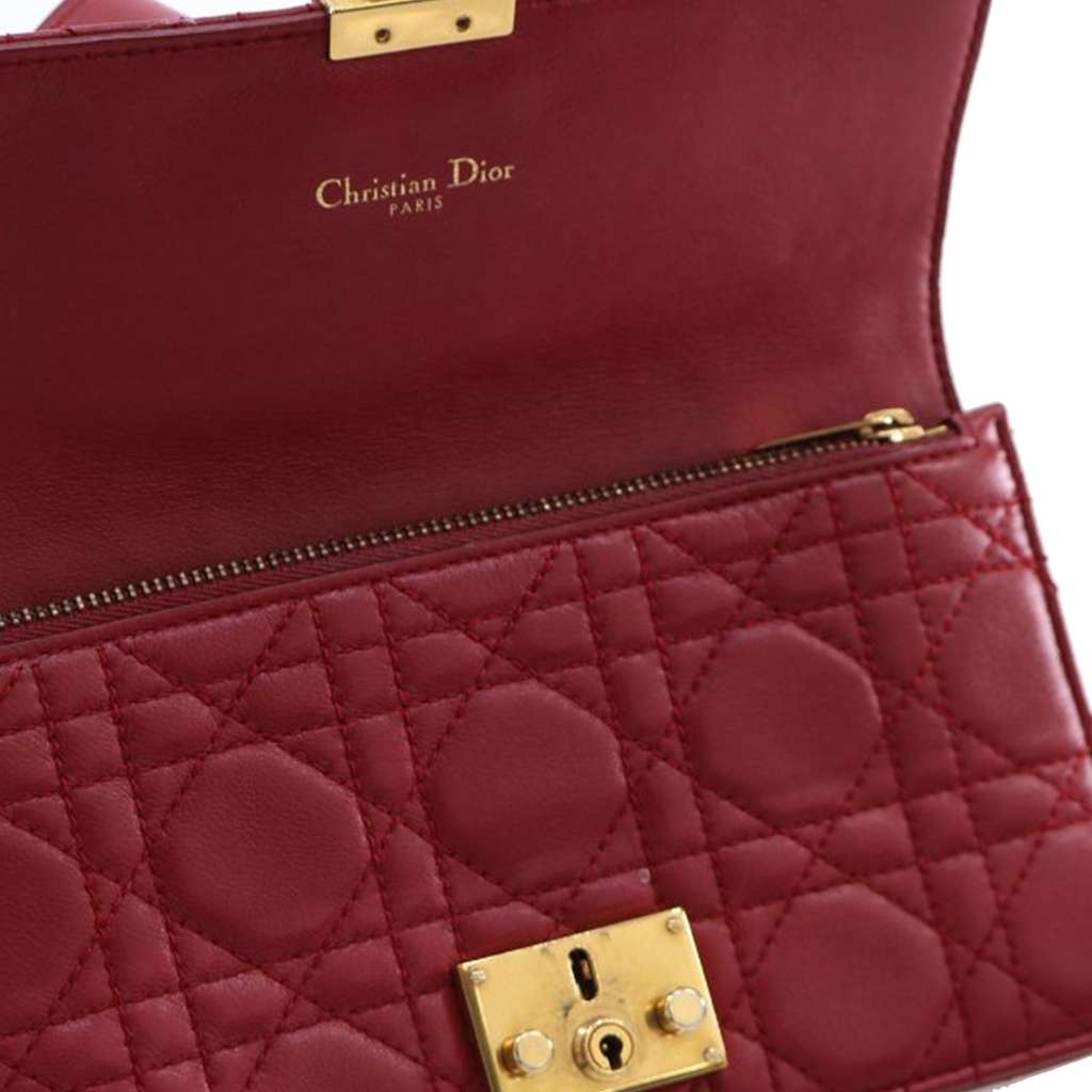 Dior Lambskin Cannage DiorAddict Wristlet Clutch - Image 11