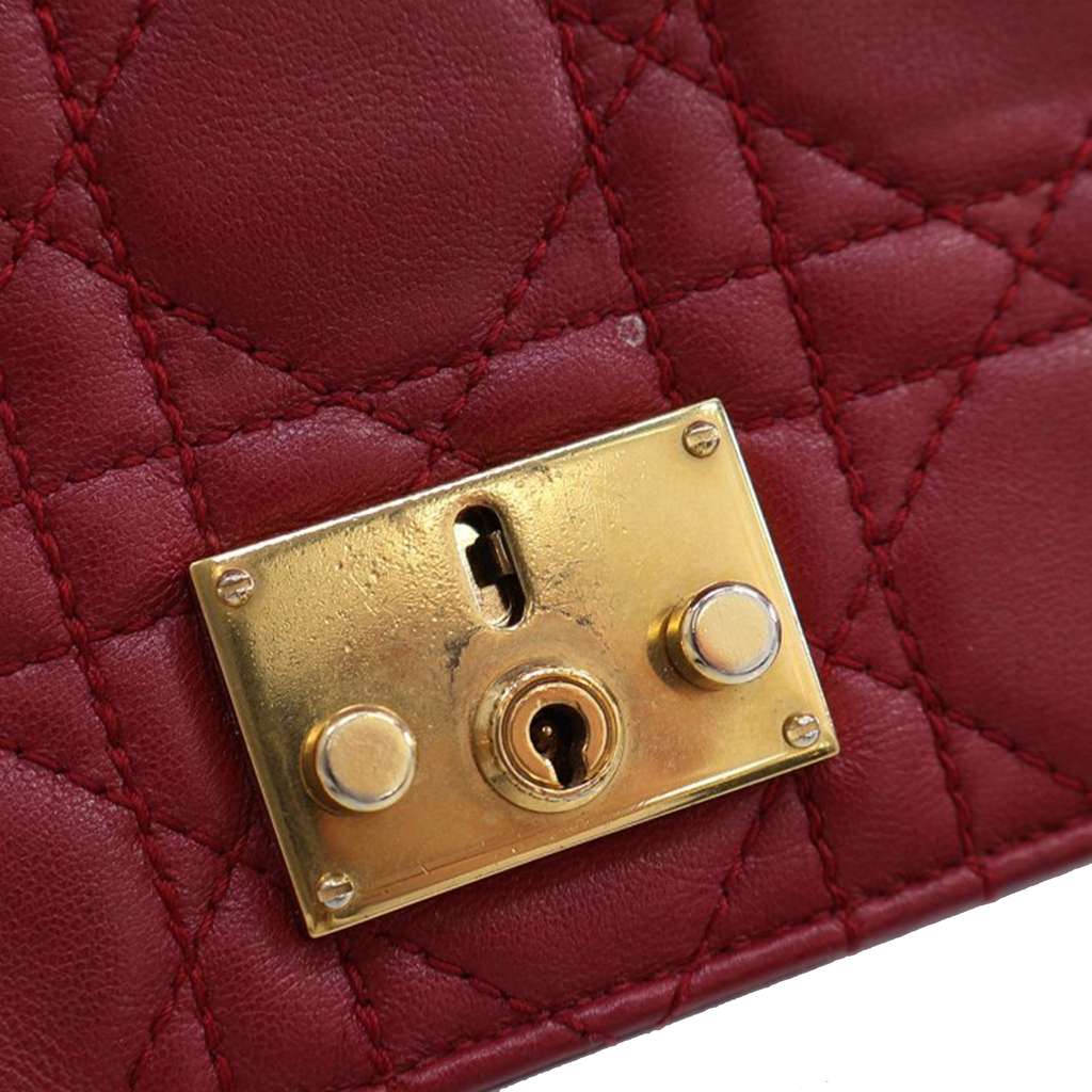 Dior Lambskin Cannage DiorAddict Wristlet Clutch - Image 12
