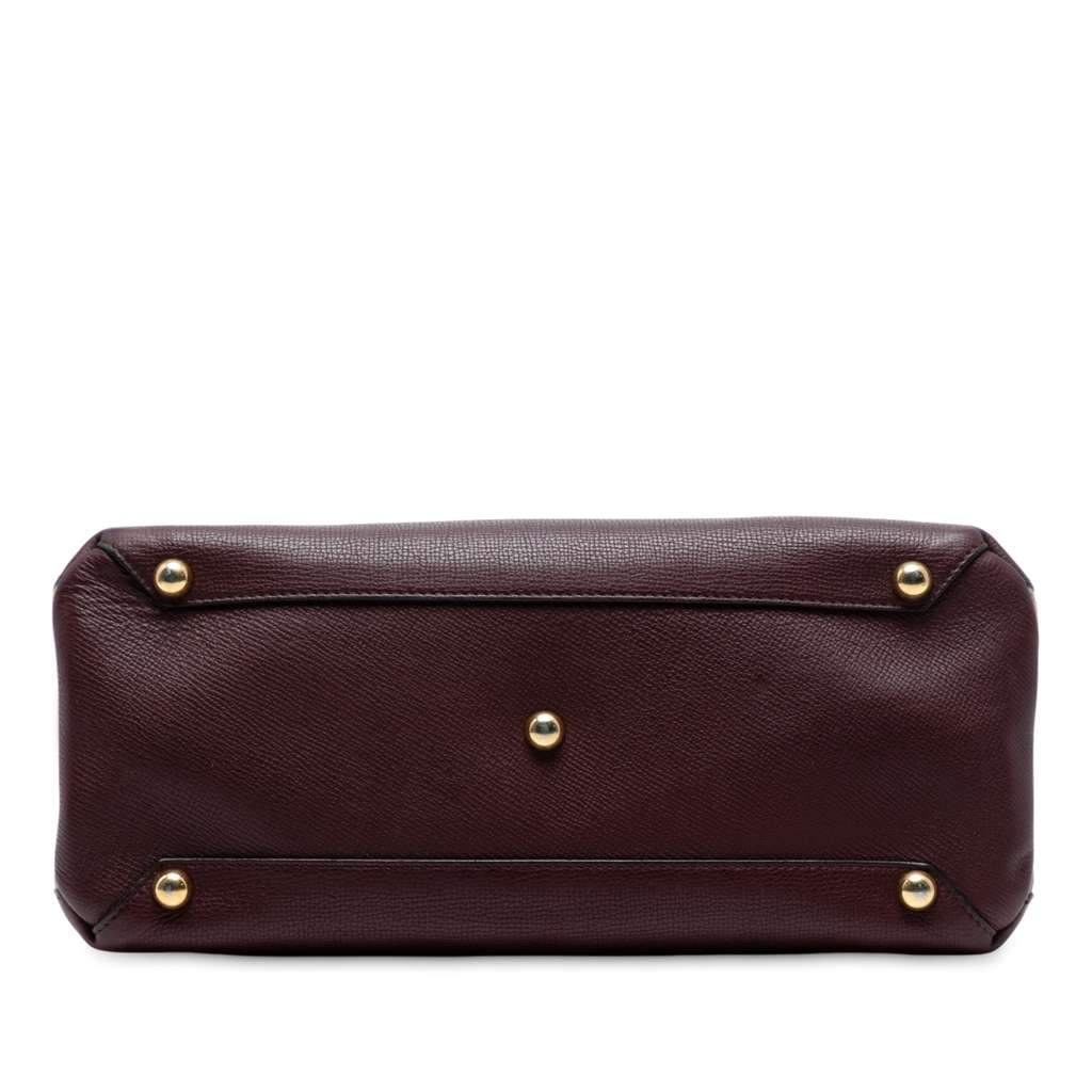 Burberry Medium Leather and House Check Banner Satchel - 3