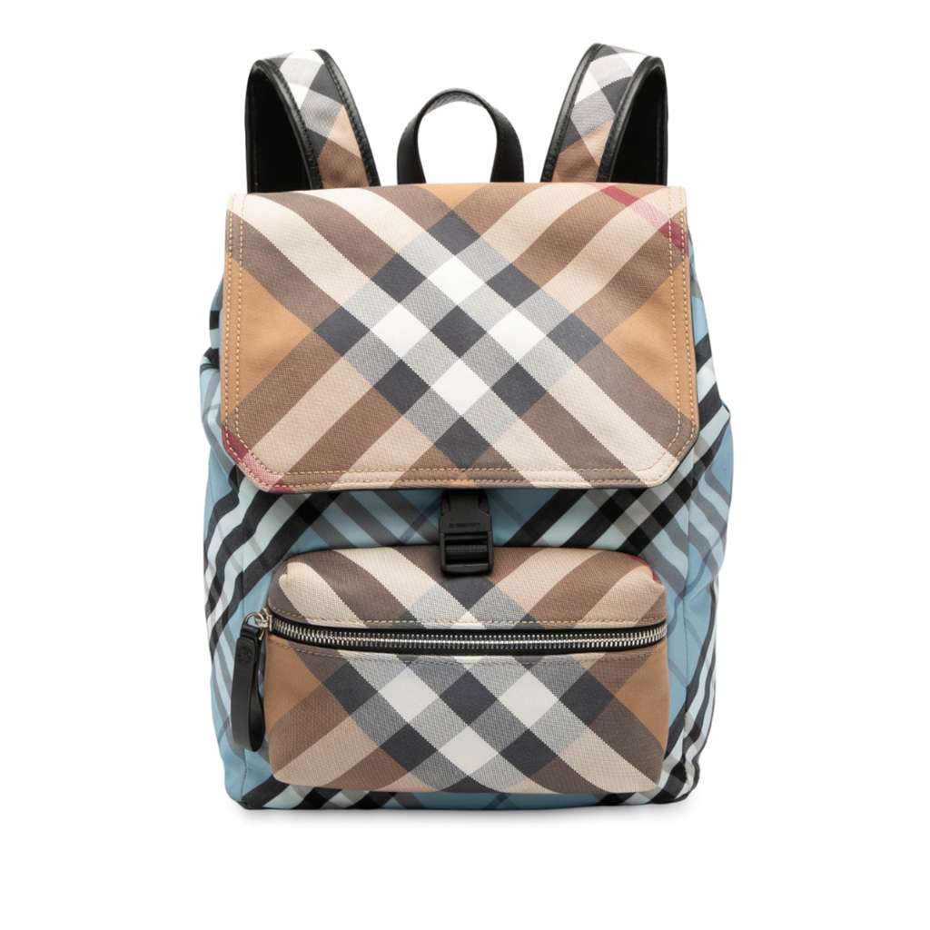 Burberry Supernova Check Canvas and Nylon Backpack