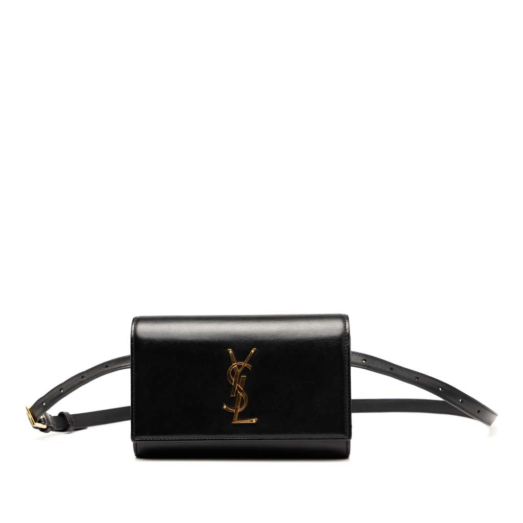 Saint Laurent Smooth Calfskin Monogram Kate Belt Bag