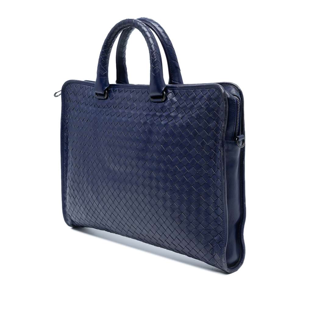 Bottega Veneta Nappa Intrecciato Business Bag - Back view