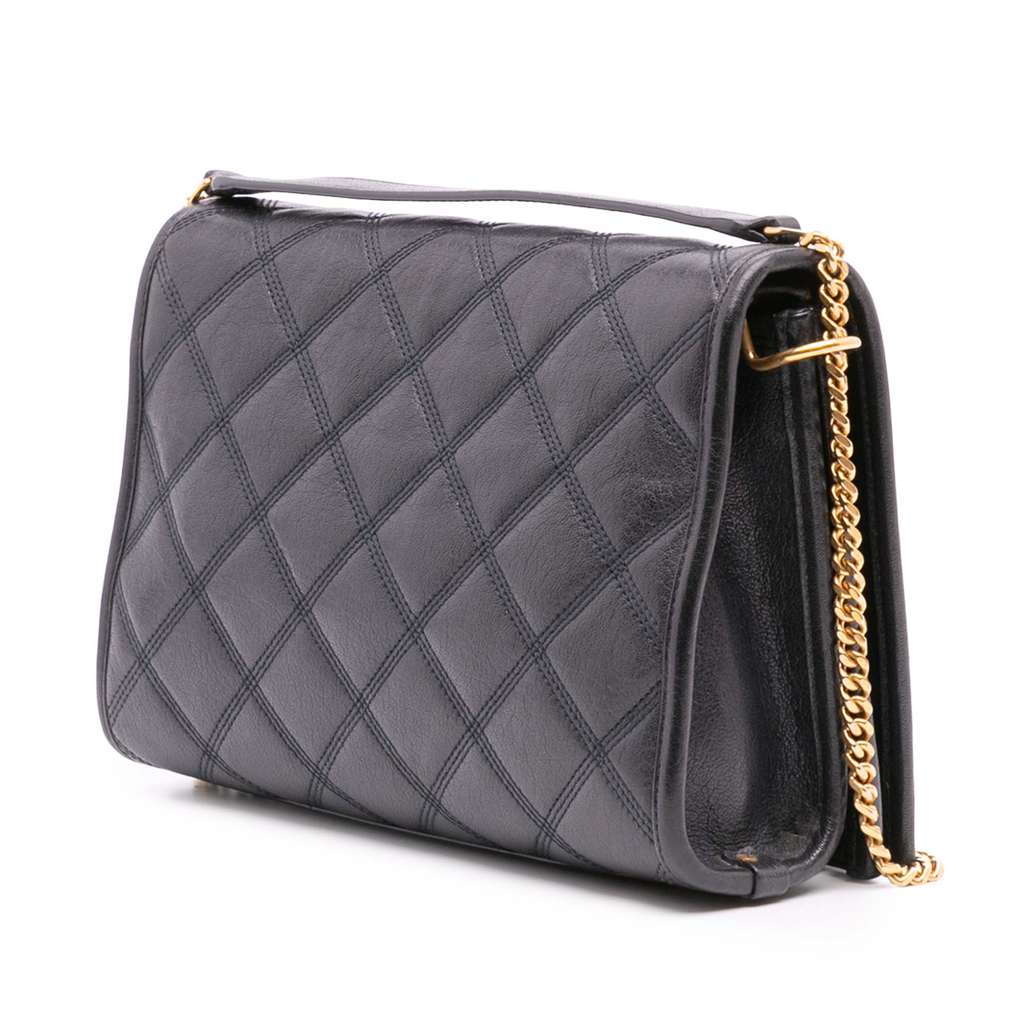 Saint Laurent Mini Quilted Lambskin Becky Chain Shoulder Bag - 2