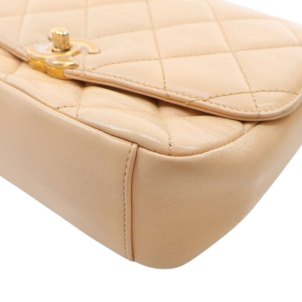 Chanel Medium Quilted Lambskin CC Coin Flap - Detail 1