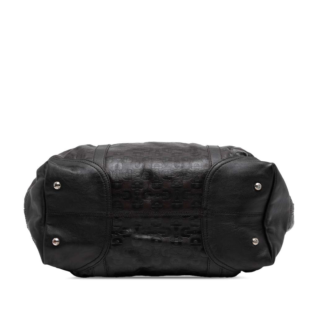Gucci Embossed Leather Horsebit Satchel - Image 6