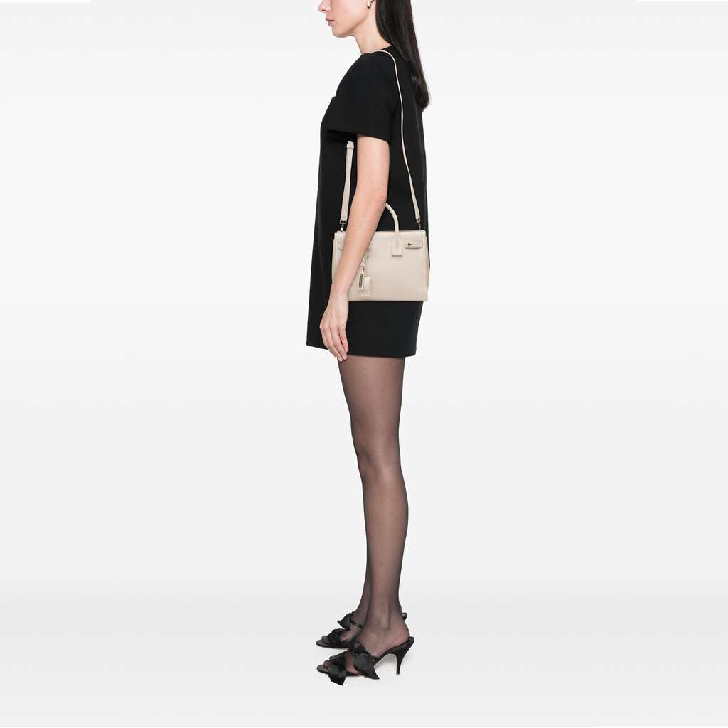 Saint Laurent Baby Grained Calfskin Sac de Jour Satchel - Image 15