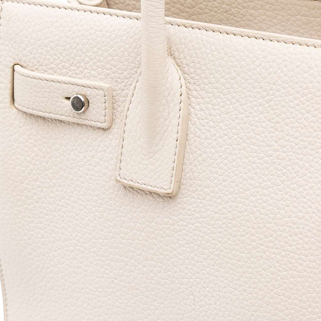 Saint Laurent Baby Grained Calfskin Sac de Jour Satchel - Image 12