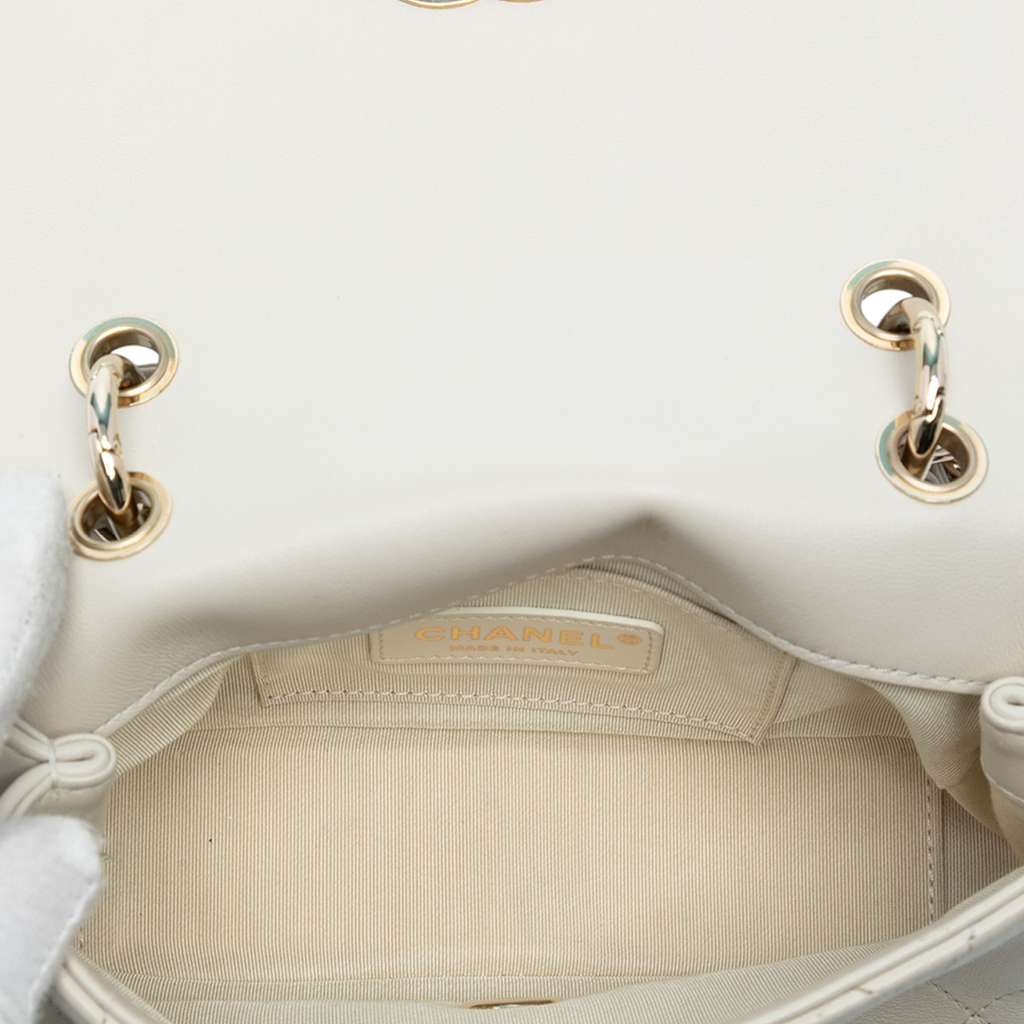 Chanel Medium Lambskin Twist Chain Enamel CC Flap - 4