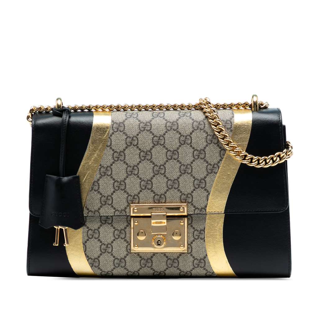 Gucci Large GG Supreme Osiride Padlock Crossbody