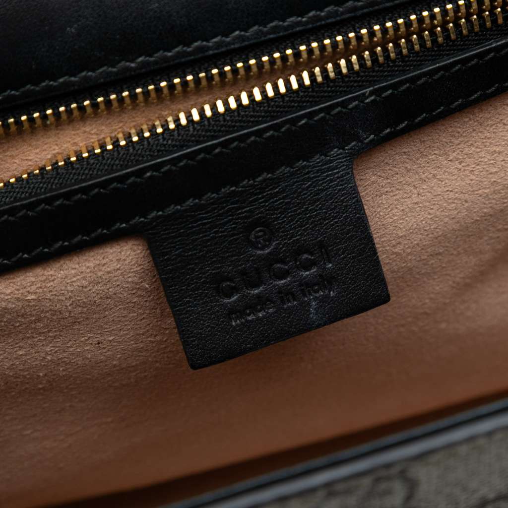 Gucci Large GG Supreme Osiride Padlock Crossbody - Side view