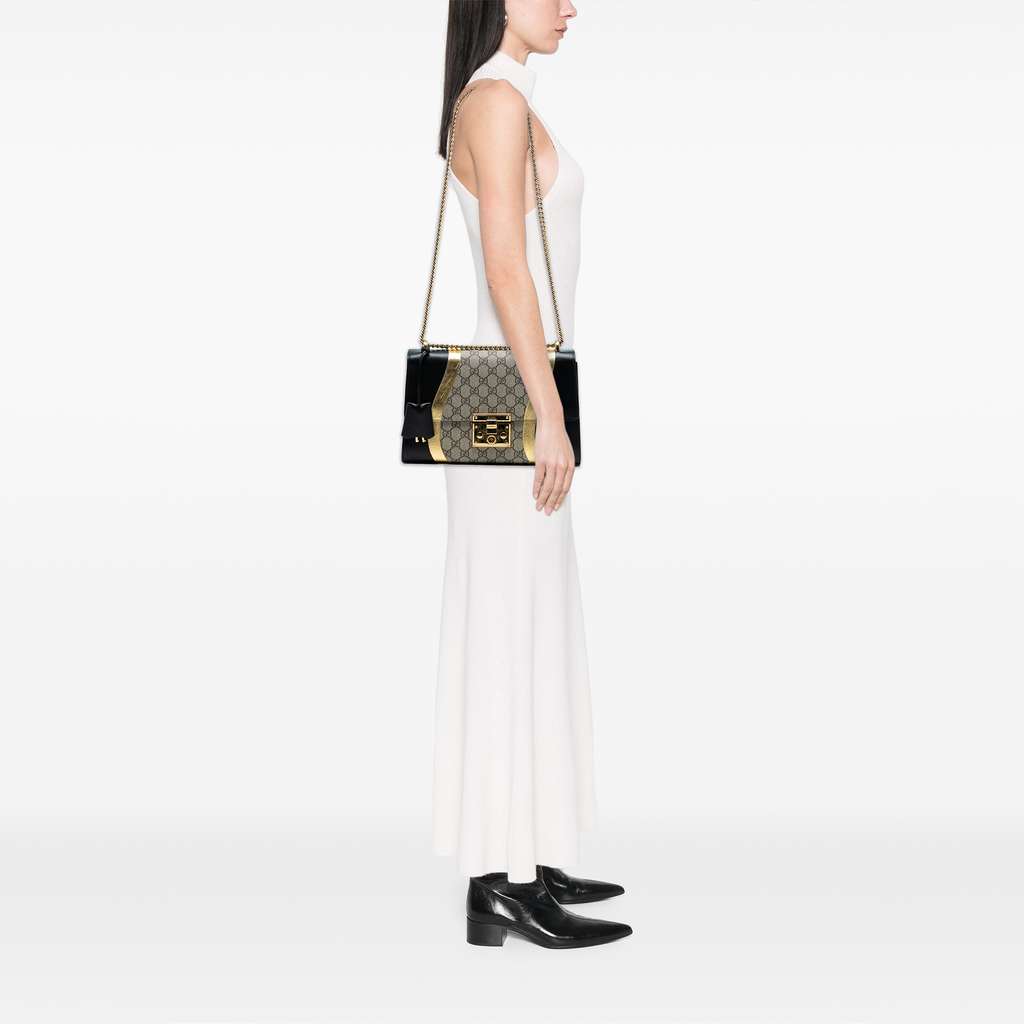 Gucci Large GG Supreme Osiride Padlock Crossbody - Detail 2