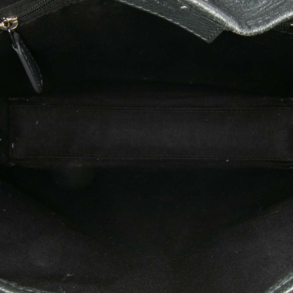 Balenciaga Leather Navy Cabas Satchel XS - 4