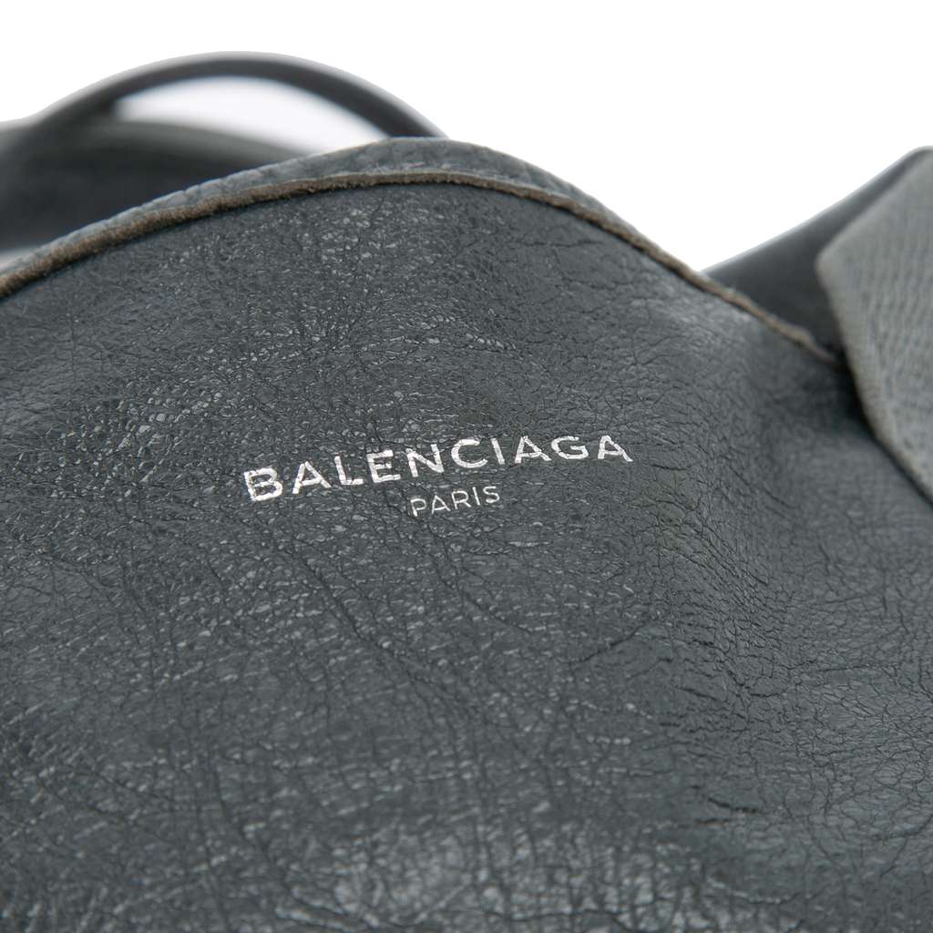 Balenciaga Leather Navy Cabas Satchel XS - Detail 1