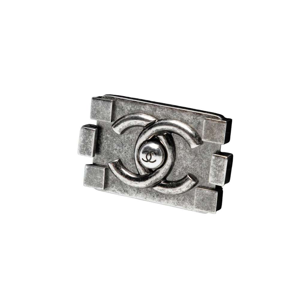 Chanel Old Medium Chevron Lambskin Boy Flap - Detail 1