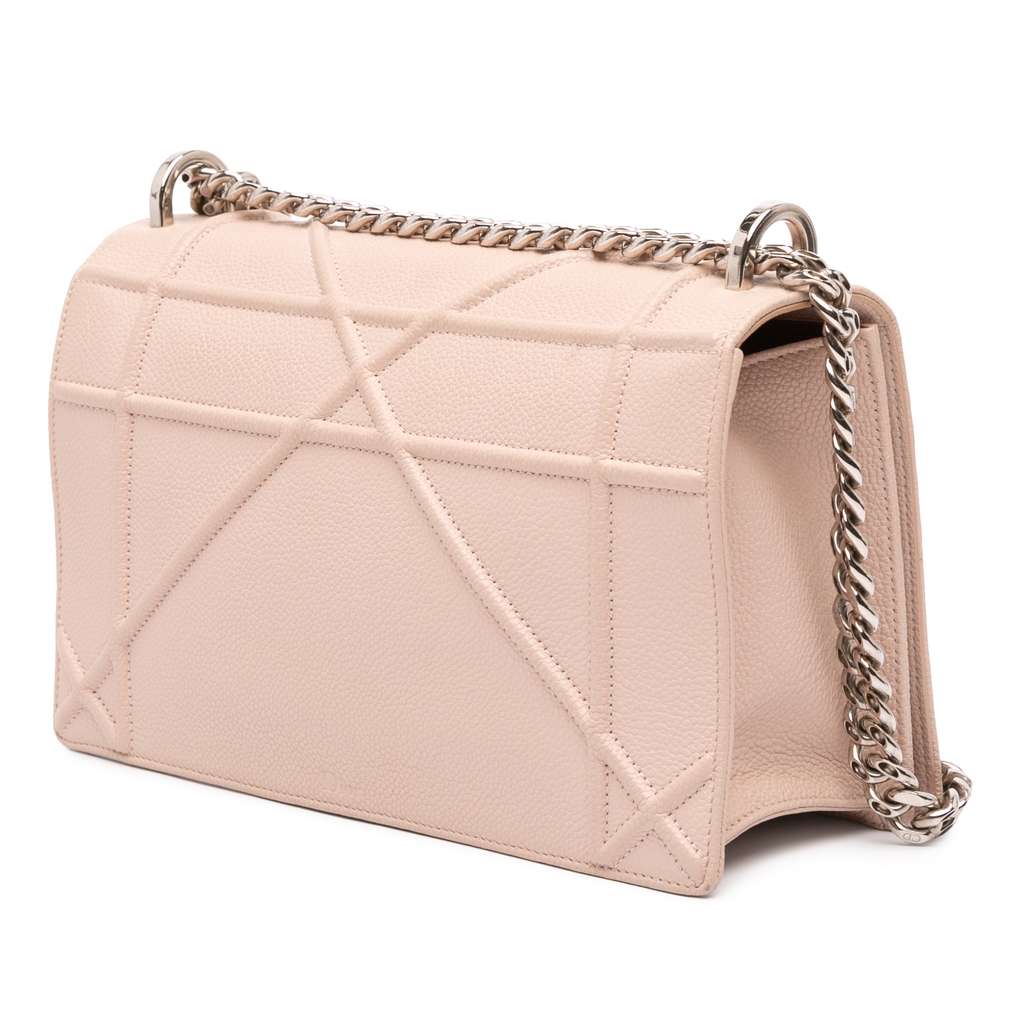 Dior Medium Grained Calfskin Diorama Flap - Back view