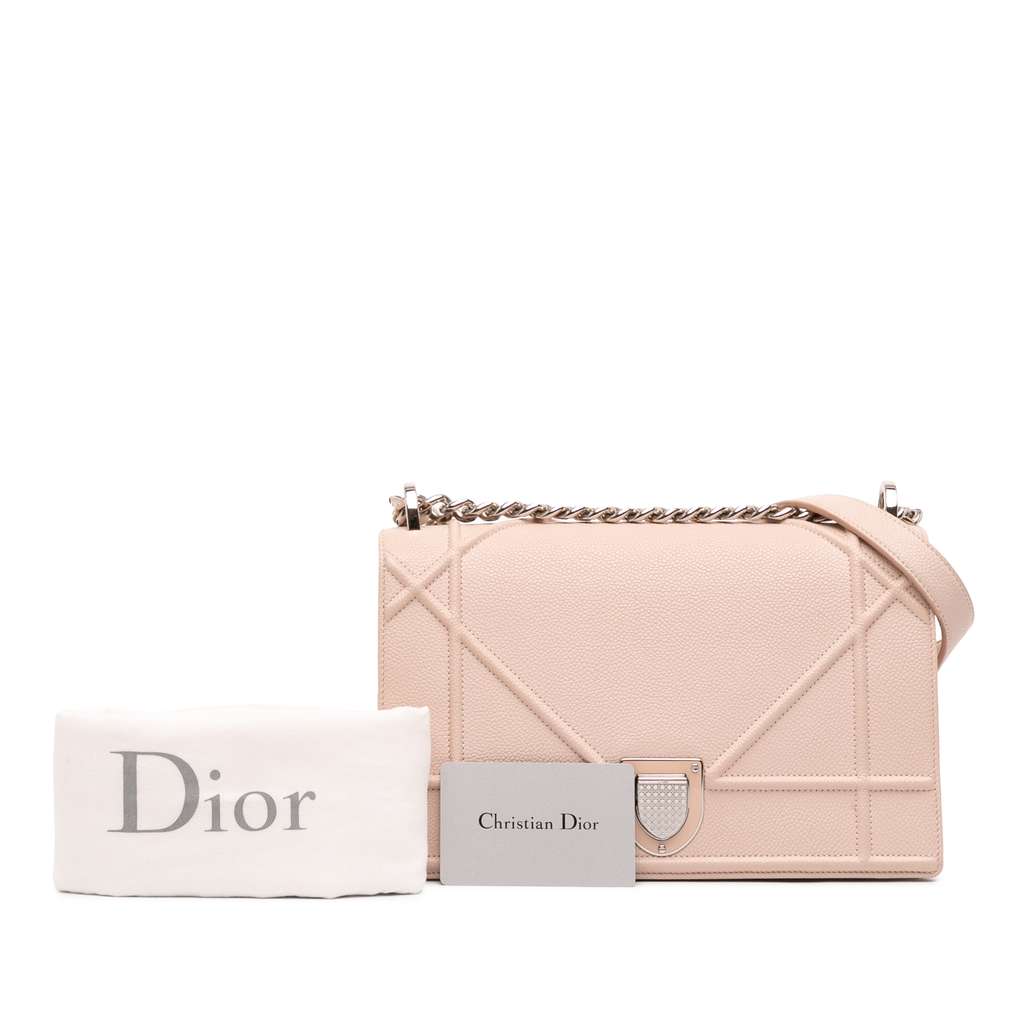 Dior Medium Grained Calfskin Diorama Flap - Image 14