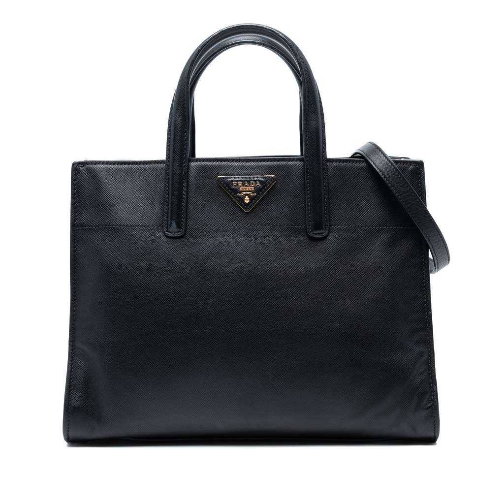Prada Saffiano Soft Triple Pocket Tote