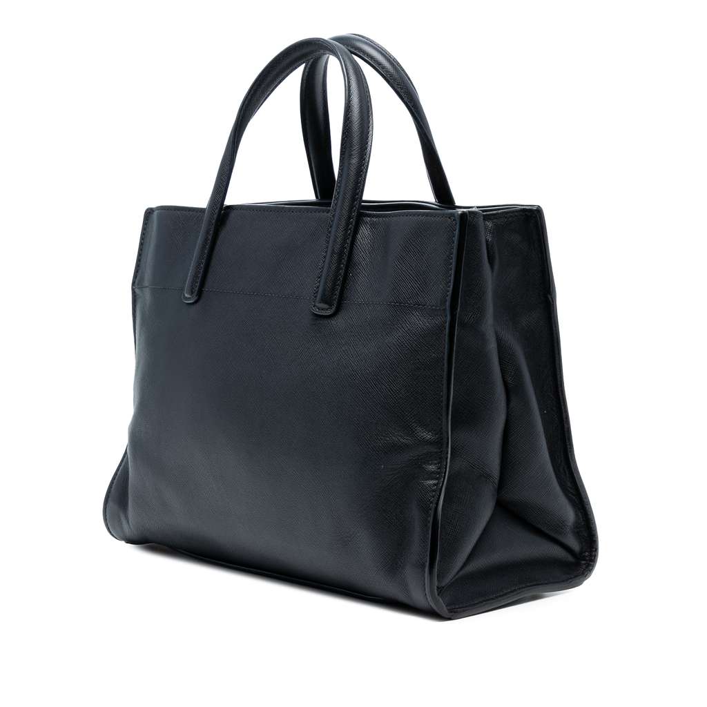 Prada Saffiano Soft Triple Pocket Tote - Back view