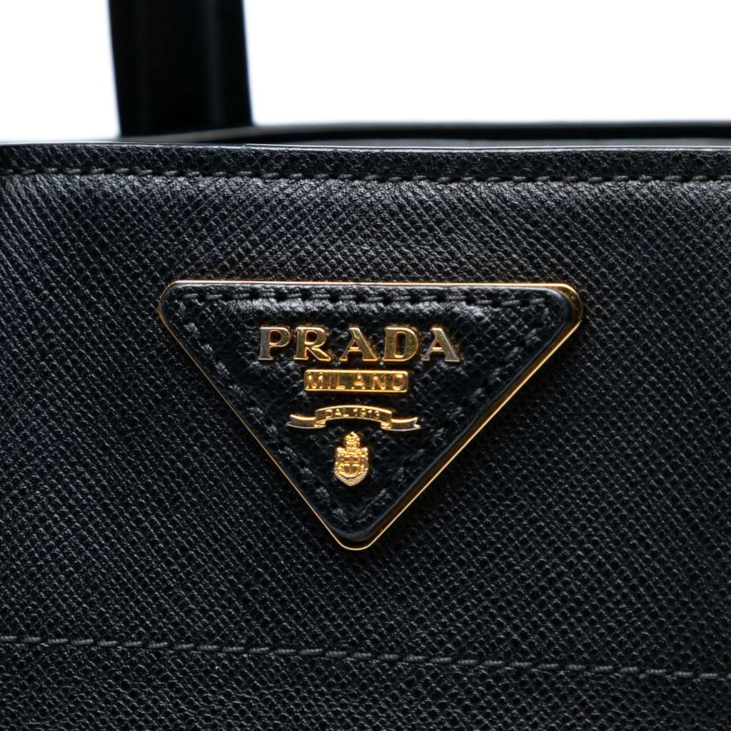 Prada Saffiano Soft Triple Pocket Tote - Side view