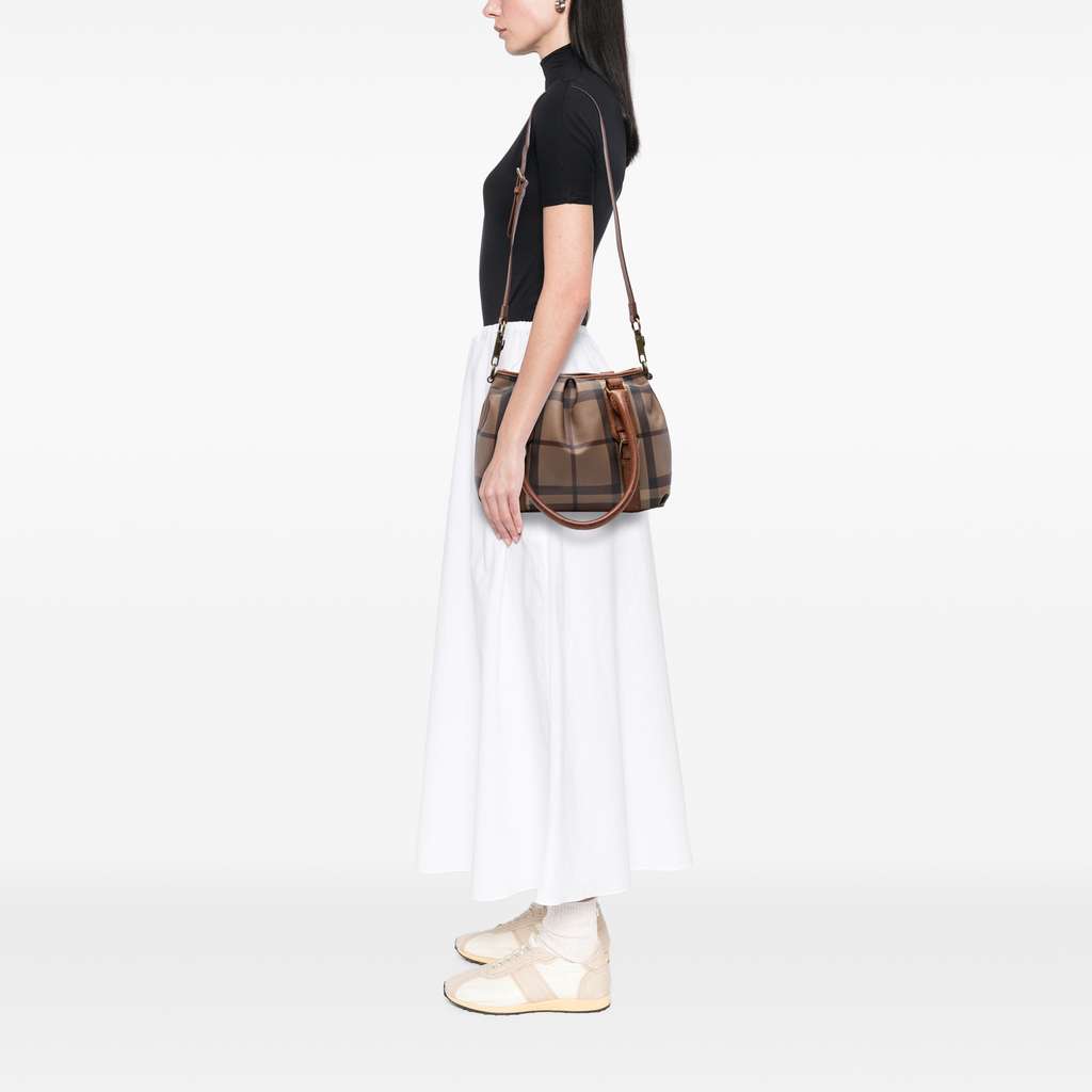 Burberry Smoke Check Coated Canvas Northfield Satchel - Detail 2