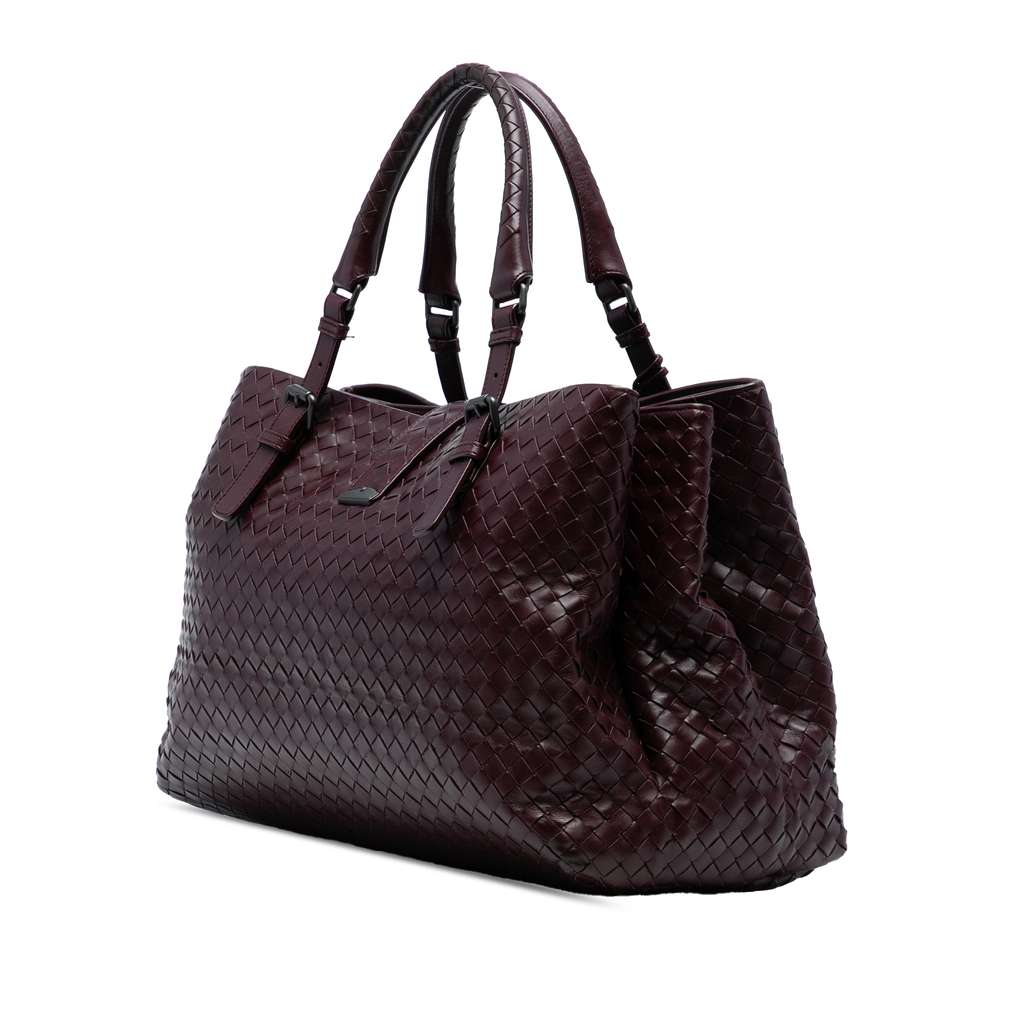 Bottega Veneta Medium Nappa Intrecciato Roma Tote - Back view