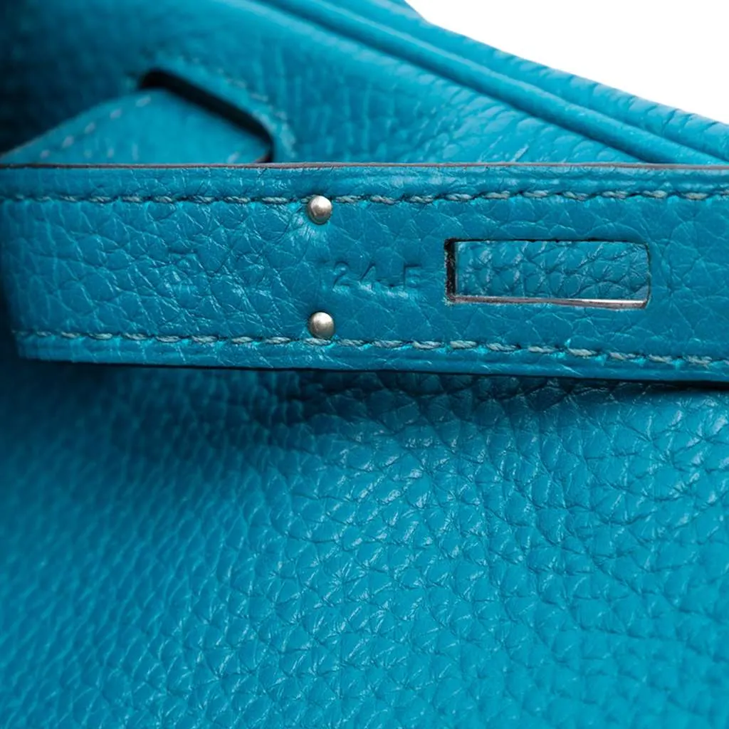 Hermès Togo Amazon Kelly II Retourne 32 Blue Leather Very good - Box View