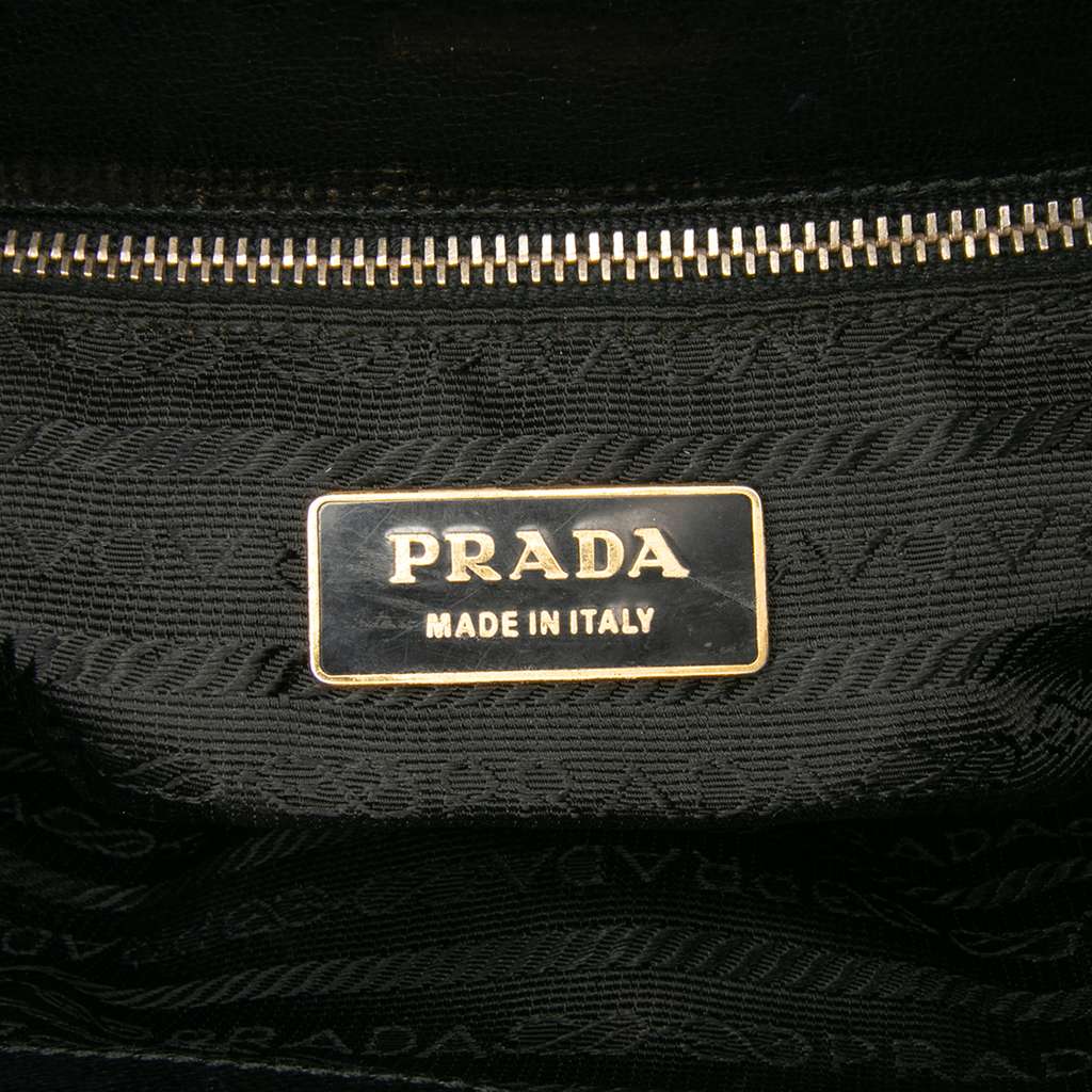 Prada Goatskin Top Lock Frame Handbag - 5