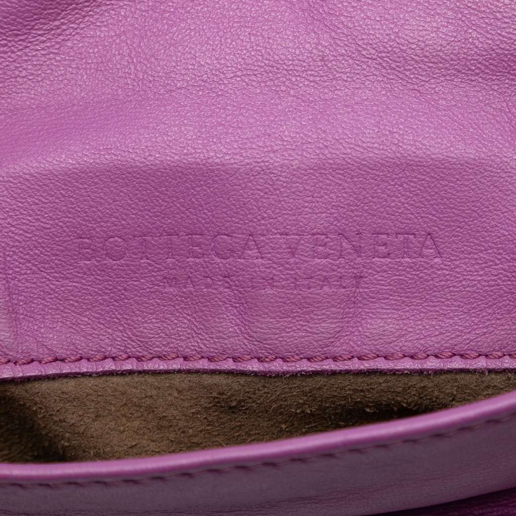 Bottega Veneta Mini Nappa Intrecciato Expandable Chain Flap Crossbody - Side view