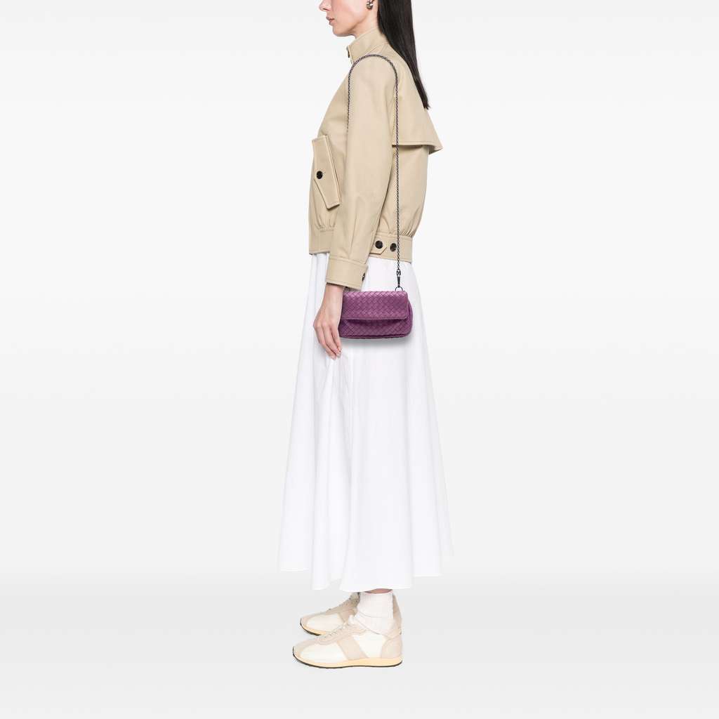 Bottega Veneta Mini Nappa Intrecciato Expandable Chain Flap Crossbody - Detail 2