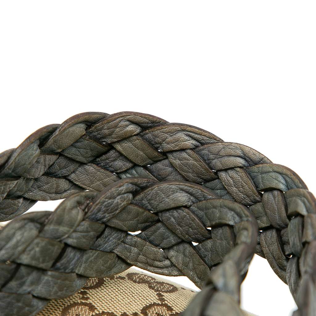 Gucci Medium GG Canvas Bamboo Bar Tote - Image 13