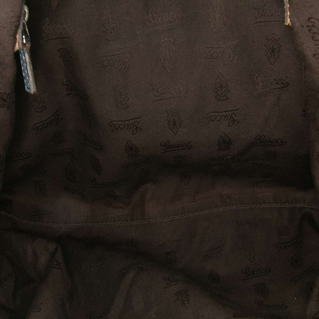 Gucci Medium GG Canvas Bamboo Bar Tote - 4