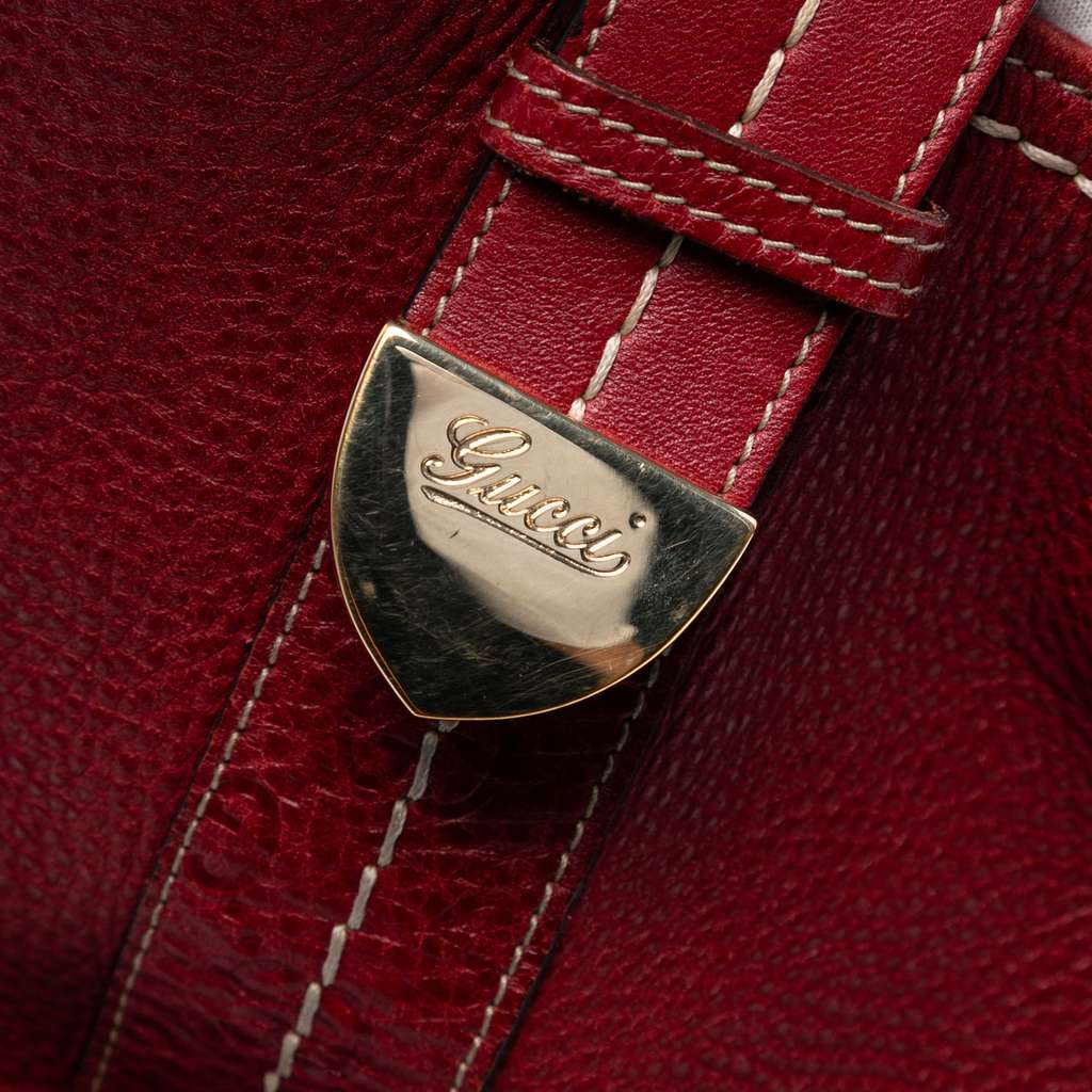 Gucci Large Guccissima Trimmed Leather Signoria Hobo Bag - Side view