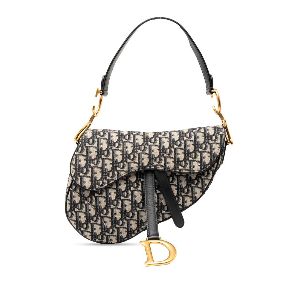Dior Oblique Canvas Saddle Bag