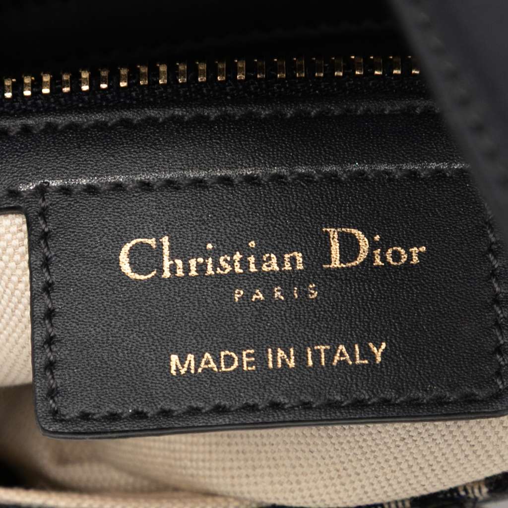 Dior Oblique Canvas Saddle Bag - Side view