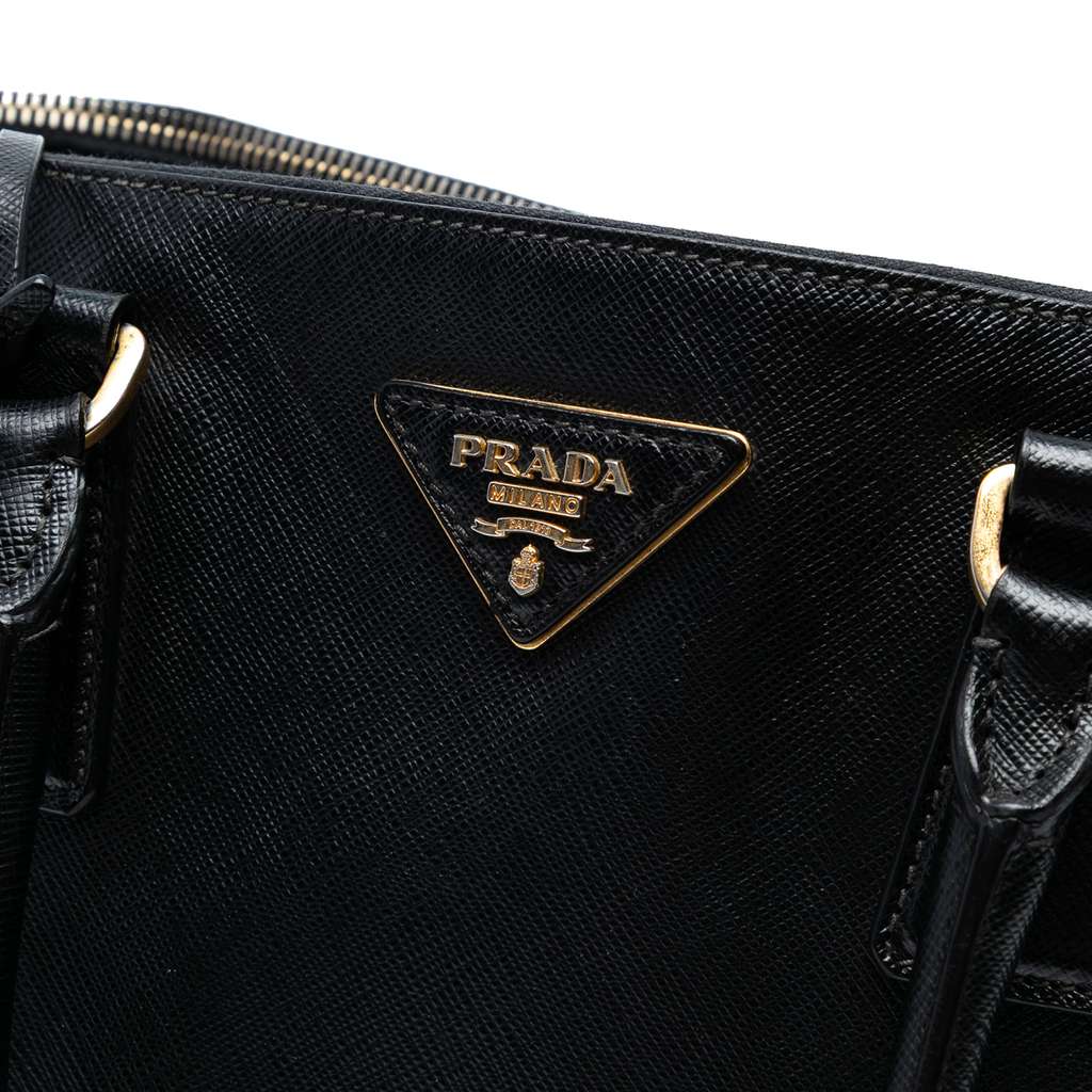 Prada Large Saffiano Lux Galleria Double Zip Tote - Side view
