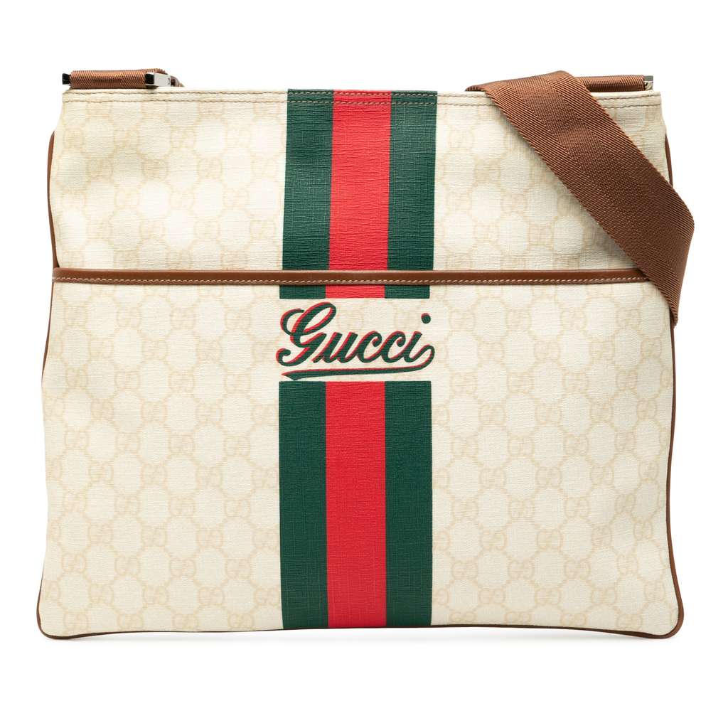 Gucci GG Supreme Web Logo Crossbody