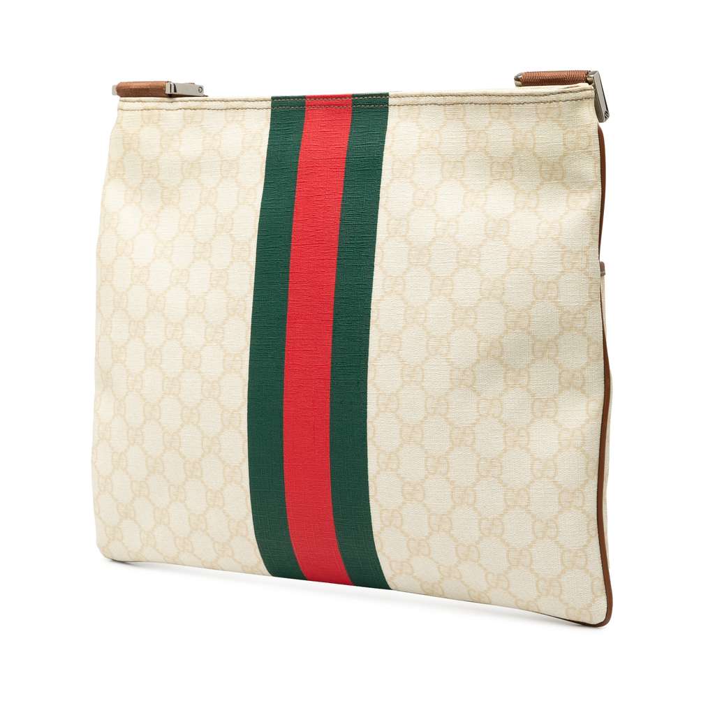 Gucci GG Supreme Web Logo Crossbody - Back view