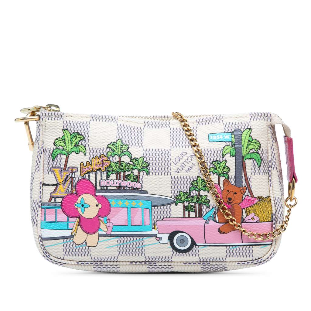 Louis Vuitton Damier Azur Animation Hollywood Mini Pochette Accessoires