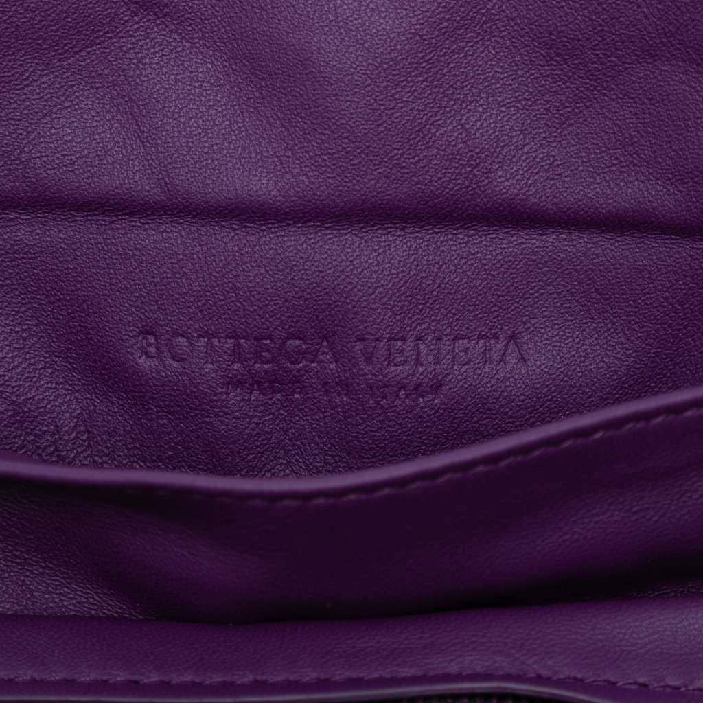 Bottega Veneta Mini Nappa Intrecciato Expandable Chain Flap Crossbody - Side view