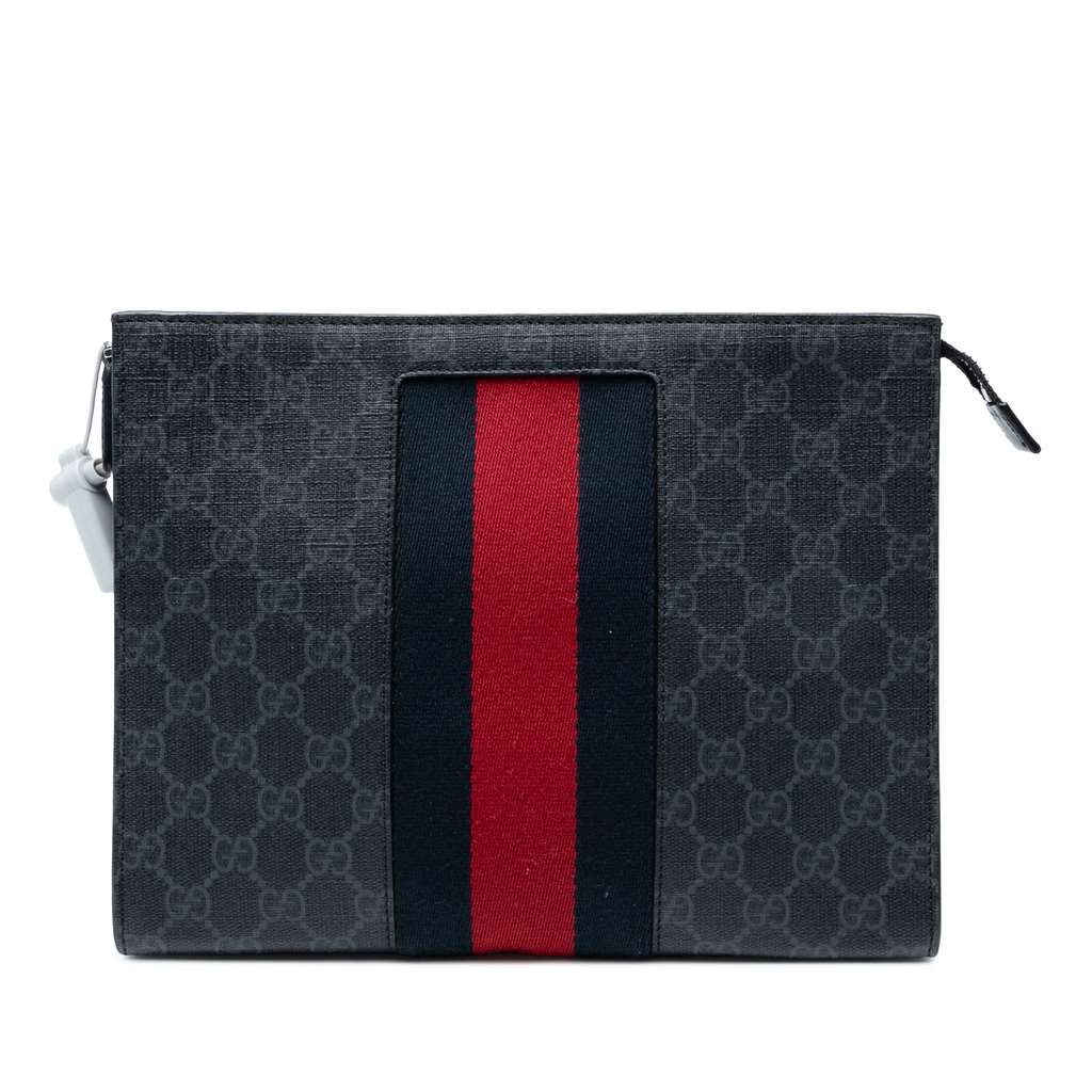 Gucci GG Supreme Web Clutch