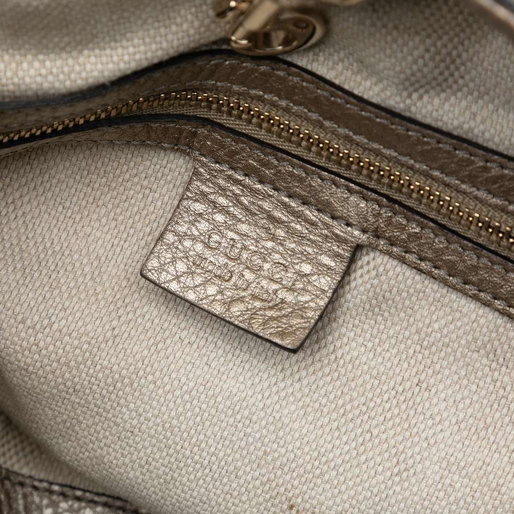 Gucci Medium Leather Soho Chain Tote - Side view