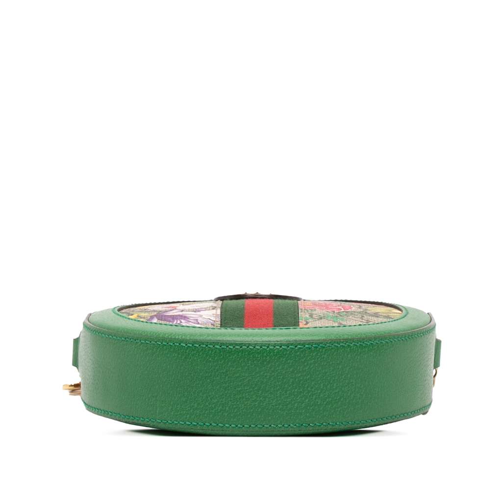 Gucci Mini GG Supreme Flora Ophidia Round Crossbody - Image 6