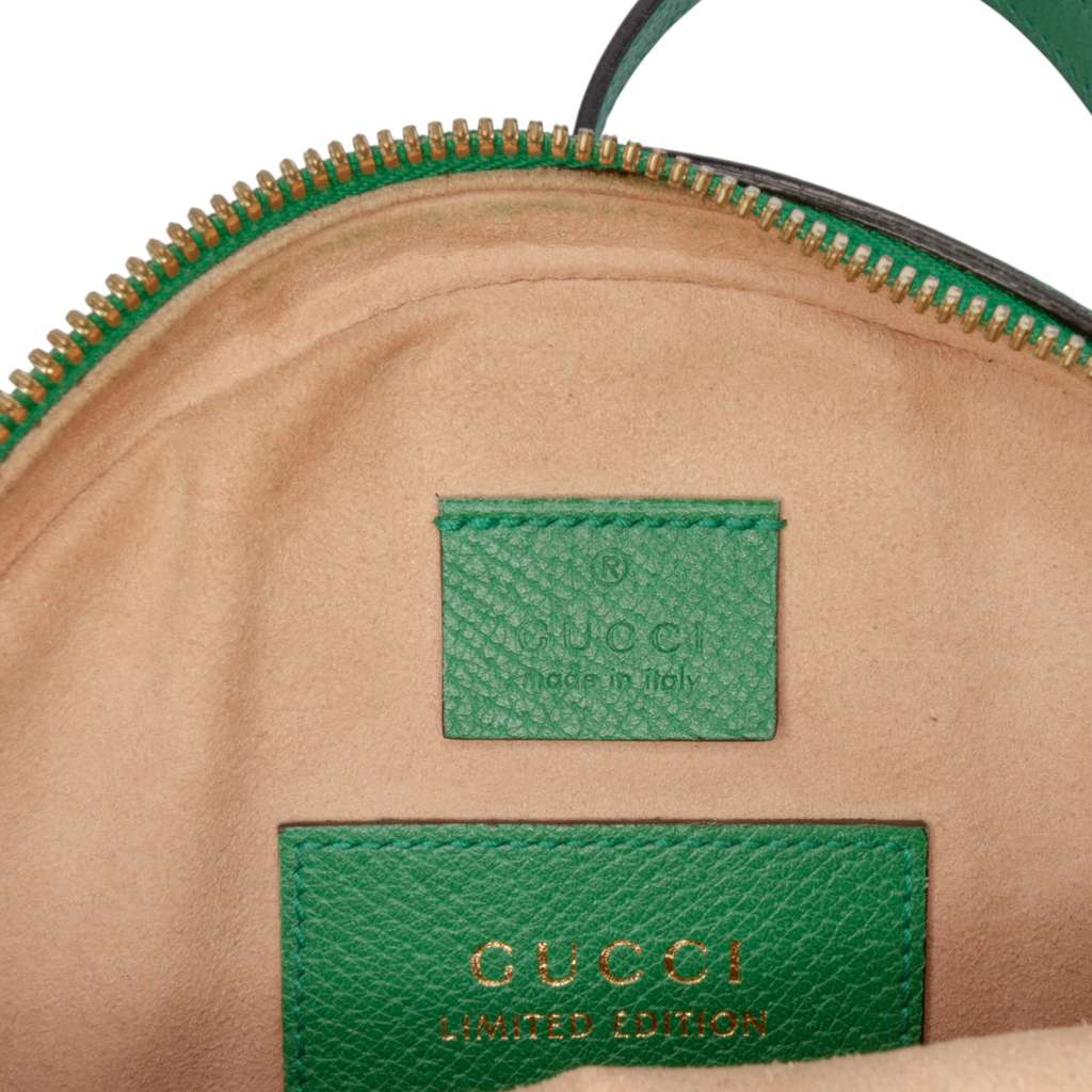 Gucci Mini GG Supreme Flora Ophidia Round Crossbody - Side view